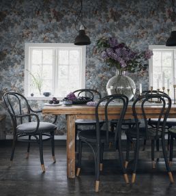 Benjamin Wallpaper by Sandberg Misty Blue