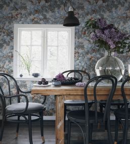 Benjamin Wallpaper by Sandberg Misty Blue