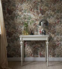 Benjamin Wallpaper by Sandberg Sage Green