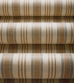 Bennett Stripe Wallpaper by Thibaut Green