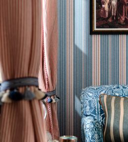 Berber Stripes Wallpaper by MINDTHEGAP Blue