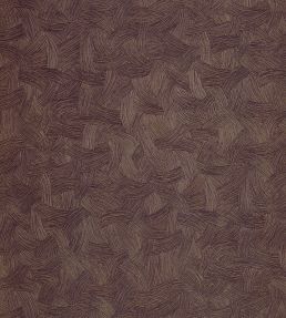 Berenice Wallpaper by Casamance Aubergine/Dore