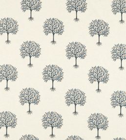 Bergamot Fabric by Clarke & Clarke Denim/Midnight