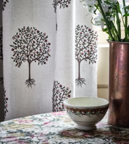 Bergamot Fabric by Clarke & Clarke Blush/Linen