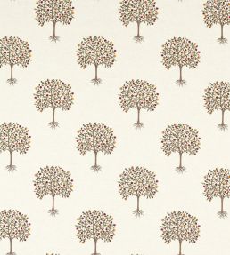 Bergamot Fabric by Clarke & Clarke Multi/Linen