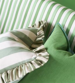 Berkeley Stripe Cushion 43 x 43cm by Designers Guild Celadon