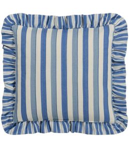 Berkeley Stripe Cushion 43 x 43cm by Designers Guild Cobalt