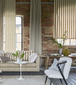 Berkeley Stripe Fabric by Designers Guild Natural