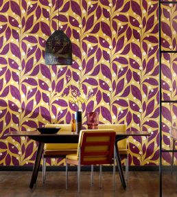 Berry Dot Wallpaper by Ohpopsi Mulberry