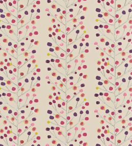Berry Tree Fabric by Scion Mink / Plum / Berry / Lime