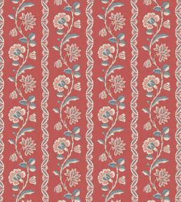 Bertin Fabric by Nina Campbell Red/Blue