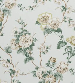Betty Chintz Fabric by Schumacher Celadon