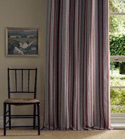 Bexleyheath Stripe Fabric by Morris & Co Wine