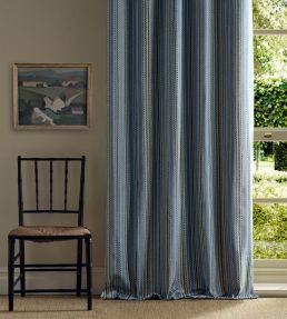 Bexleyheath Stripe Fabric by Morris & Co Woad