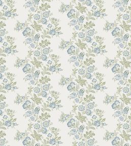 Bibury Fabric by Nina Campbell Blue/Green