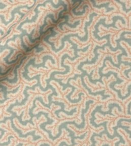 Big Dulcie Linen Fabric by Ian Sanderson Celeste Blue