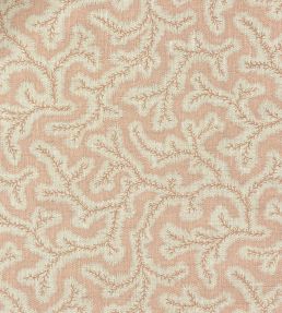 Big Dulcie Linen Fabric by Ian Sanderson Shrimp