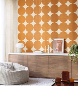 Billy Wallpaper by Caselio Orange