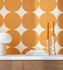 Billy Wallpaper by Caselio Orange