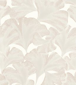 Biloba Wallpaper by Casadeco Blanc Neige