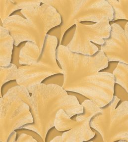 Biloba Wallpaper by Casadeco Jaune Mordore