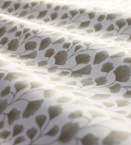 Biloba Fabric by Clarke & Clarke Pebble