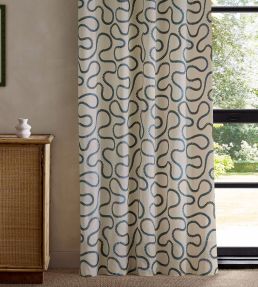 Bimble Embroidery Fabric by Scion Twilight
