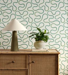 Bimble Wallpaper by Scion Evergreen