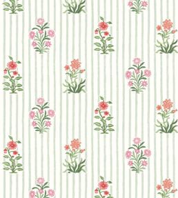 Bindi Flower Wallpaper by DADO 03 Sage and Pink