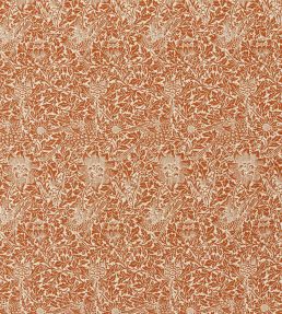 Bird & Anemone Weave Outdoor Fabric by Morris & Co Apricot/Linen