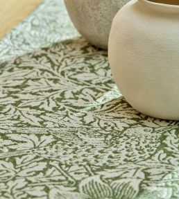 Bird & Anemone Weave Outdoor Fabric by Morris & Co Sage