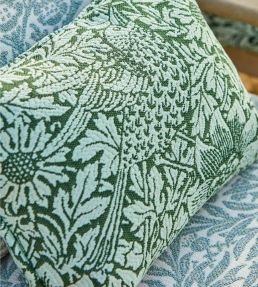 Bird & Anemone Weave Outdoor Fabric by Morris & Co Rose