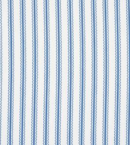 Birdie Ticking Stripe Fabric by Schumacher Indigo