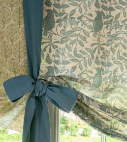 Birds & Bees Fabric by Molly Mahon Petrol