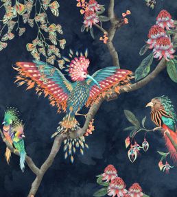 Birds In Paradise Wallpaper by Brand McKenzie Midnight