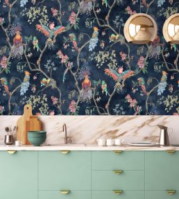 Birds In Paradise Wallpaper by Brand McKenzie Midnight