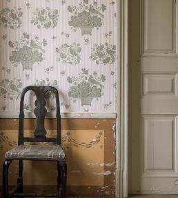 Birds Nest Wallpaper by Langelid Von Bromssen Celadon