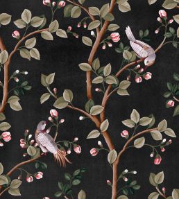 Birds Prosperity Wallpaper by Coordonne Onyx