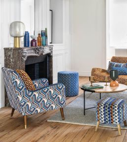 Arenal Fabric by Camengo Indigo