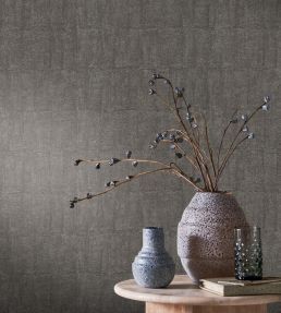 Bizen Wallpaper by Casamance Anthracite