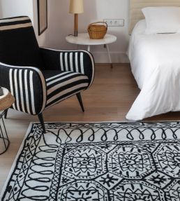 Nanimarquina Black on White Estambul rug 1 NM106-01-170255 1