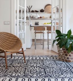 Nanimarquina Black on White Estambul rug 1 NM106-01-170255 1