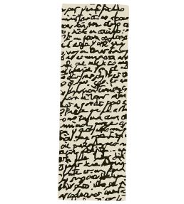 Nanimarquina Black on White Manuscrit Runner rug 2 NM108-02-80240 2