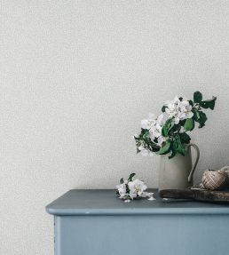Bladverk Wallpaper by Sandberg Misty Blue