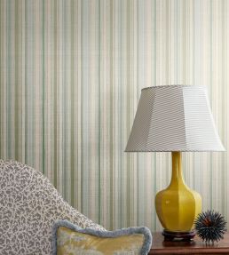 Blanket Stripe Grasscloth Wallpaper by Madeaux 01 Seacloud