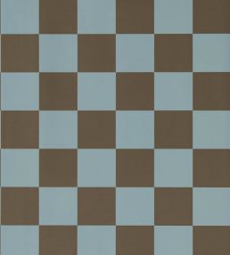 Blenets Check Wallpaper by Harlequin Atlantic/Chocolate