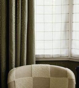 Blenets Check Sheer Fabric by Harlequin Chocolate