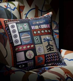 Bloc - Note Cushion 55 x 55cm by Christian Lacroix Mosaique