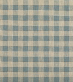 Block Check Fabric by Baker Lifestyle Soft Blue