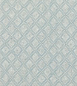 Block Trellis Fabric by Baker Lifestyle Aqua
